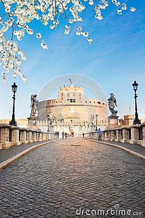 Castle st. Angelo, Rome, Italy Editorial Stock Photo