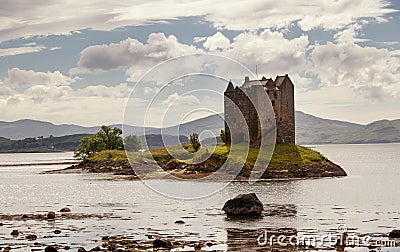 The Castle Stalker, Highlands, Scotland, United Kingdom Stock Photo