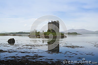 Castle stalker loch linnhe highlands scotland Stock Photo