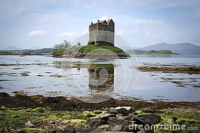 Castle stalker loch linnhe highlands scotland Stock Photo