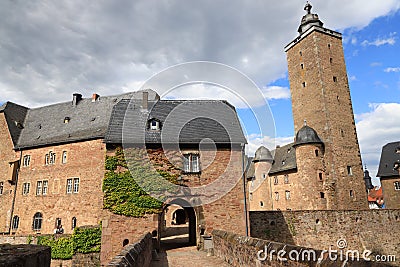 Castle of Steinau an der Strasse - Germany Editorial Stock Photo