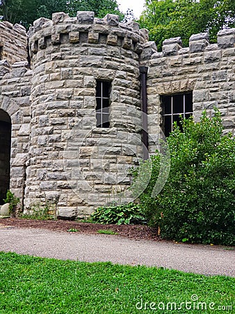 Squires Castle located in the Cleveland Metroparks in Ohio Stock Photo