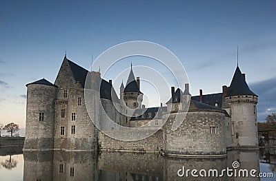 Castle of Sully-Sur-Loire, Loiret Stock Photo