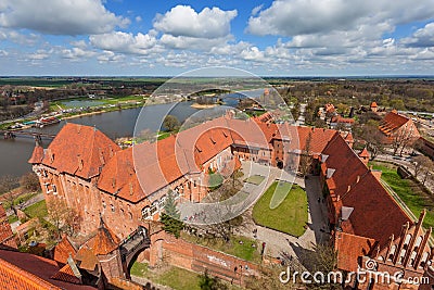 The Castle of the Teutonic Order in Malbork Stock Photo