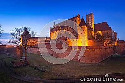 The Castle of the Teutonic Order in Malbork Stock Photo