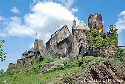 Castle Thurant, Mosel valley, Eifel, Germany Stock Photo