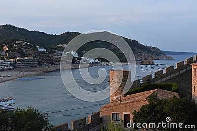 Castle of Tossa de Mar Stock Photo