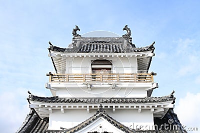 castle tower of Kitsuki castle in Oita Stock Photo