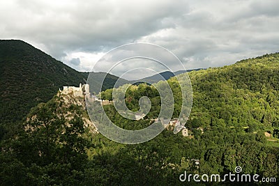 Castle of Usson Stock Photo