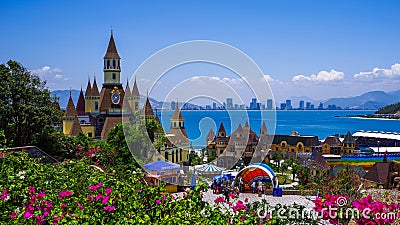 Castle, Vinpearl Land, Nha Trang in Vietnam Stock Photo