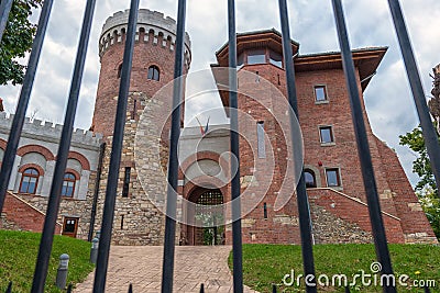 The castle of Vlad the Impaler in Bucharest in the Carol Park Editorial Stock Photo