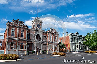 Castlemaine Town Hall Editorial Stock Photo