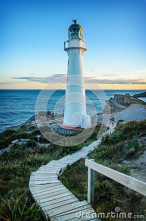 Castlepoint Lighthouse Stock Photo