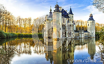 castles of Belgium, Antwerpen region Stock Photo