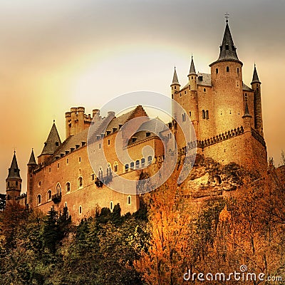 Castles of Spain Stock Photo