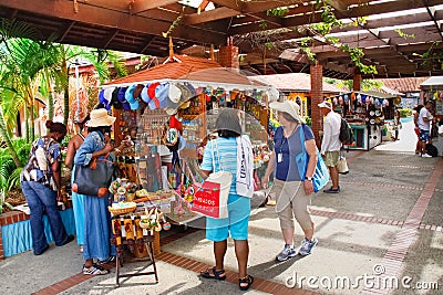Castries St. Lucia - Duty Free Shopping! Editorial Stock Photo