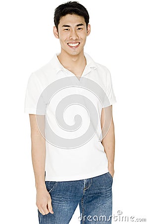 Casual Asian Male Stock Photo