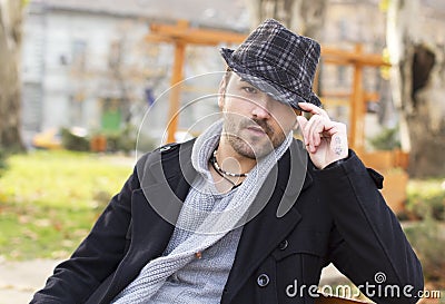 Casual city young man Stock Photo