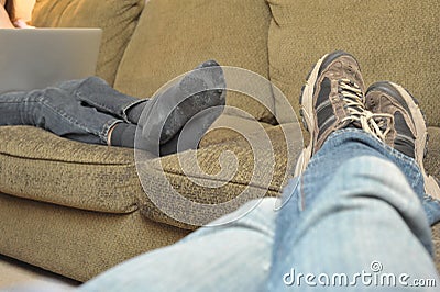 Casual Evening Stock Photo