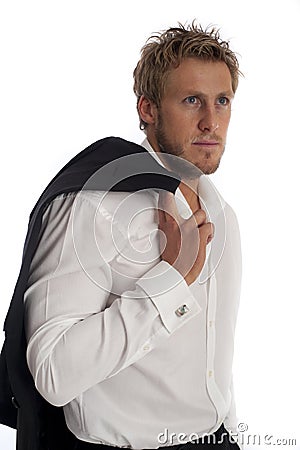 Casual looking male business type wearing shirt Stock Photo
