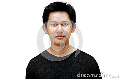 Casual male portrait Stock Photo