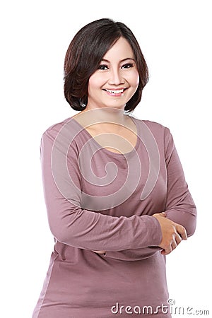 Casual middle aged woman Stock Photo