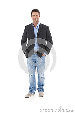 Casual portrait of young businessman Stock Photo