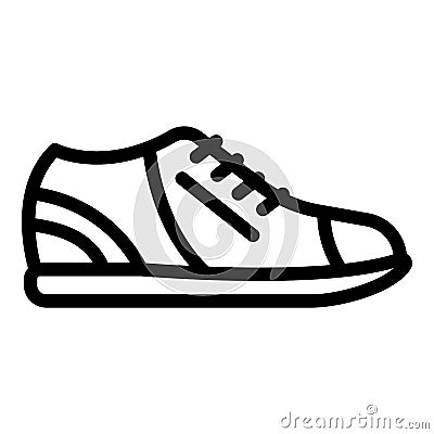 Casual sneakers icon, outline style Vector Illustration