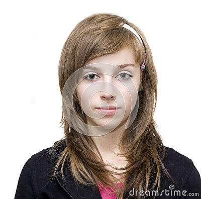 Casual teen girl Stock Photo
