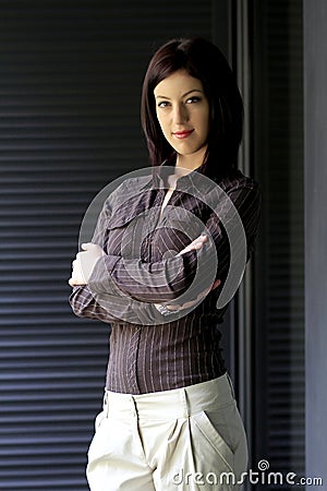 Casual woman portrait Stock Photo