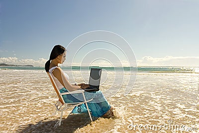 Casual Worker Stock Photo