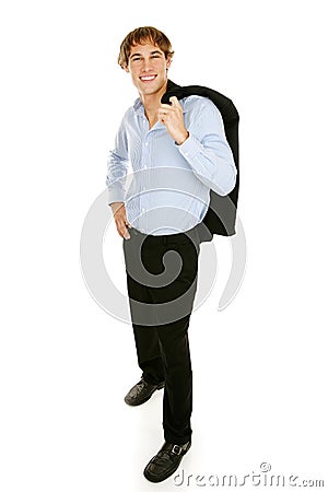 Casual Young Businessman - Full Body Stock Photo