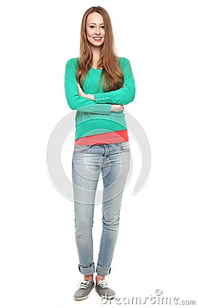 Casual young woman Stock Photo