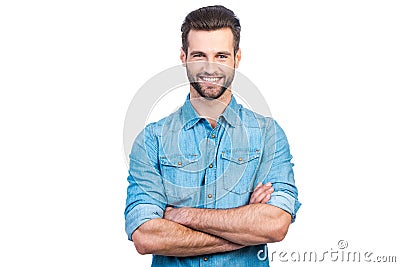 Casually handsome. Stock Photo