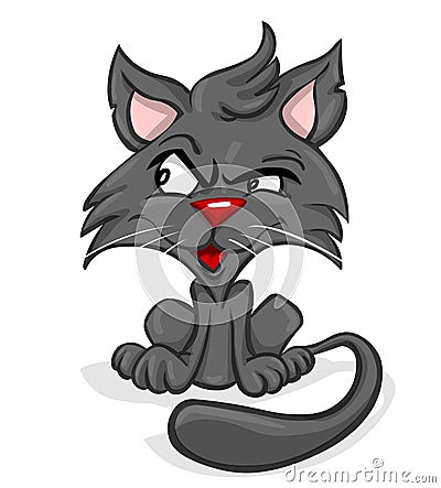 Cat Cartoon Illustration