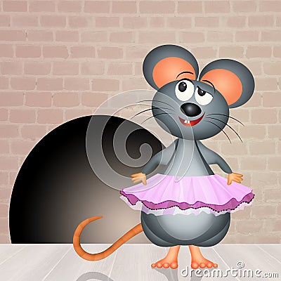 When the cat is away, the mice dance Stock Photo