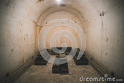 Ammunition depot at Cannon Fort Stock Photo