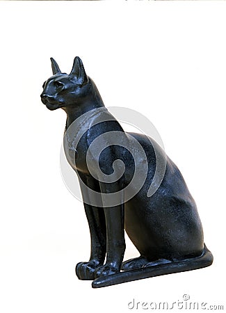 CAT BASTET GODDESS, WORKSHOP AT THE LOUVRE MUSEUM, PARIS Editorial Stock Photo