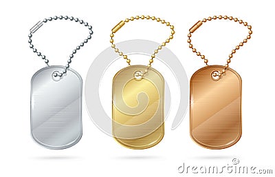 Cat Dog Animal Tags or Medallion. Vector Vector Illustration