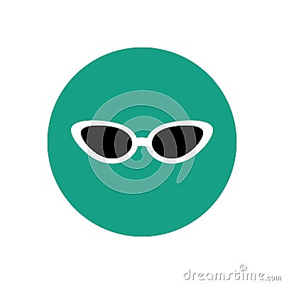 Cat eye sunglasses illustration Vector Illustration