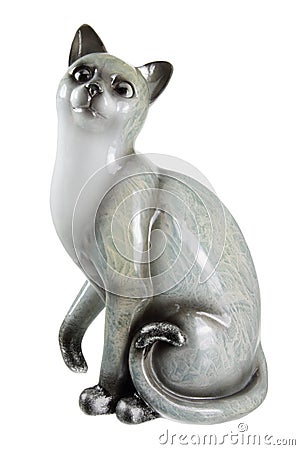 Cat Figurine Stock Photo