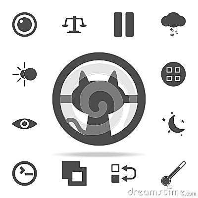 cat outside the window icon. web icons universal set for web and mobile Stock Photo