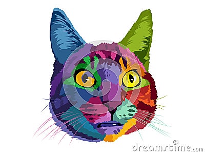Cat pop art Stock Photo