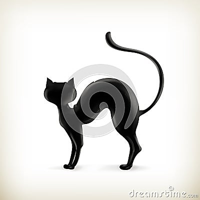 Cat silhouette Vector Illustration