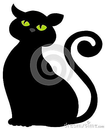 Cat silhouette Vector Illustration