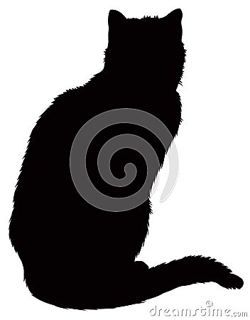 Cat silhouette Vector Illustration