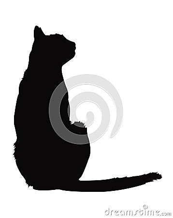 Cat silhouette Vector Illustration