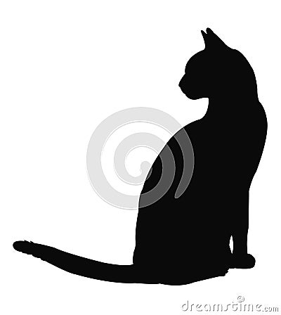 Cat silhouette Vector Illustration
