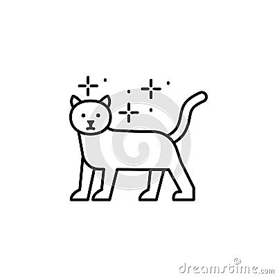 Cat standing icon. Element of cats icon Cartoon Illustration