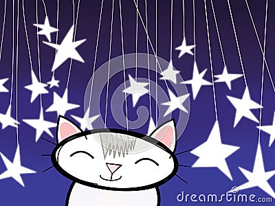 Cat From The Stars Stock Photo